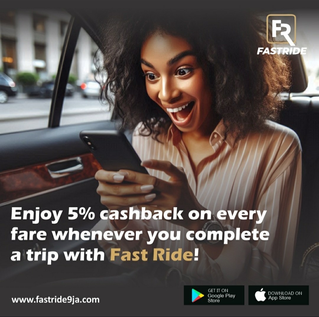fastrideltd's tweet image. Get ready to ride in style and save!
Enjoy 5% cash back on every fare with Fast Ride.

Download the Fast Ride app now and start getting cashback into your wallet!
zurl.co/ln2TI

#FastRide #Lagos #Abuja #Warri #Benin #RideAndSave #CashbackRides #Nigeria