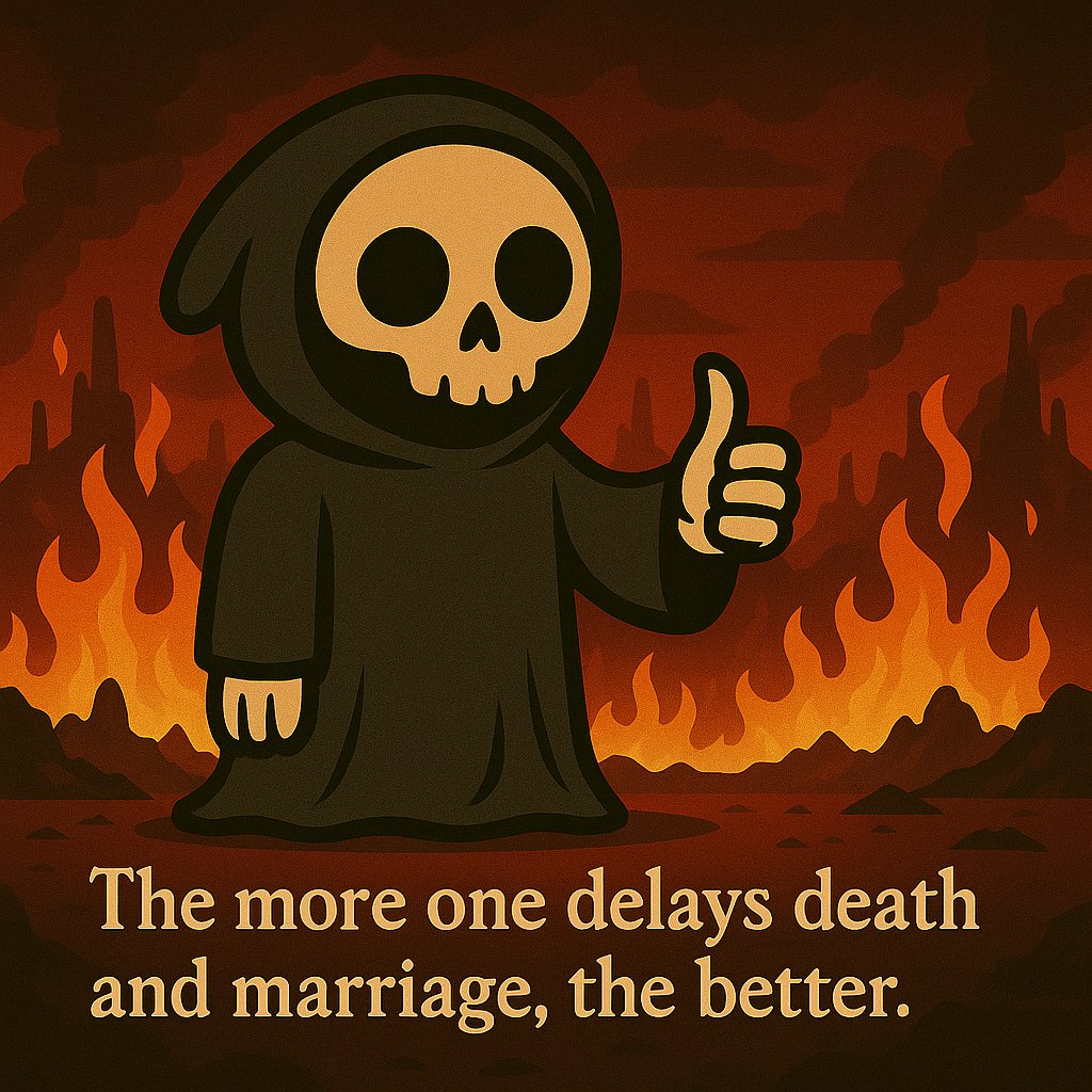 hyperlucifer200's tweet photo. This is $DOOMS
#DOOMS #Memecoin #CryptoMeme #Solana #DegenLife #Web3 #MarriageCanWait #DeathCanWait #DarkHumor #WAGMI #ThisIsDOOMS https://t.co/X0oTTcmBJ2