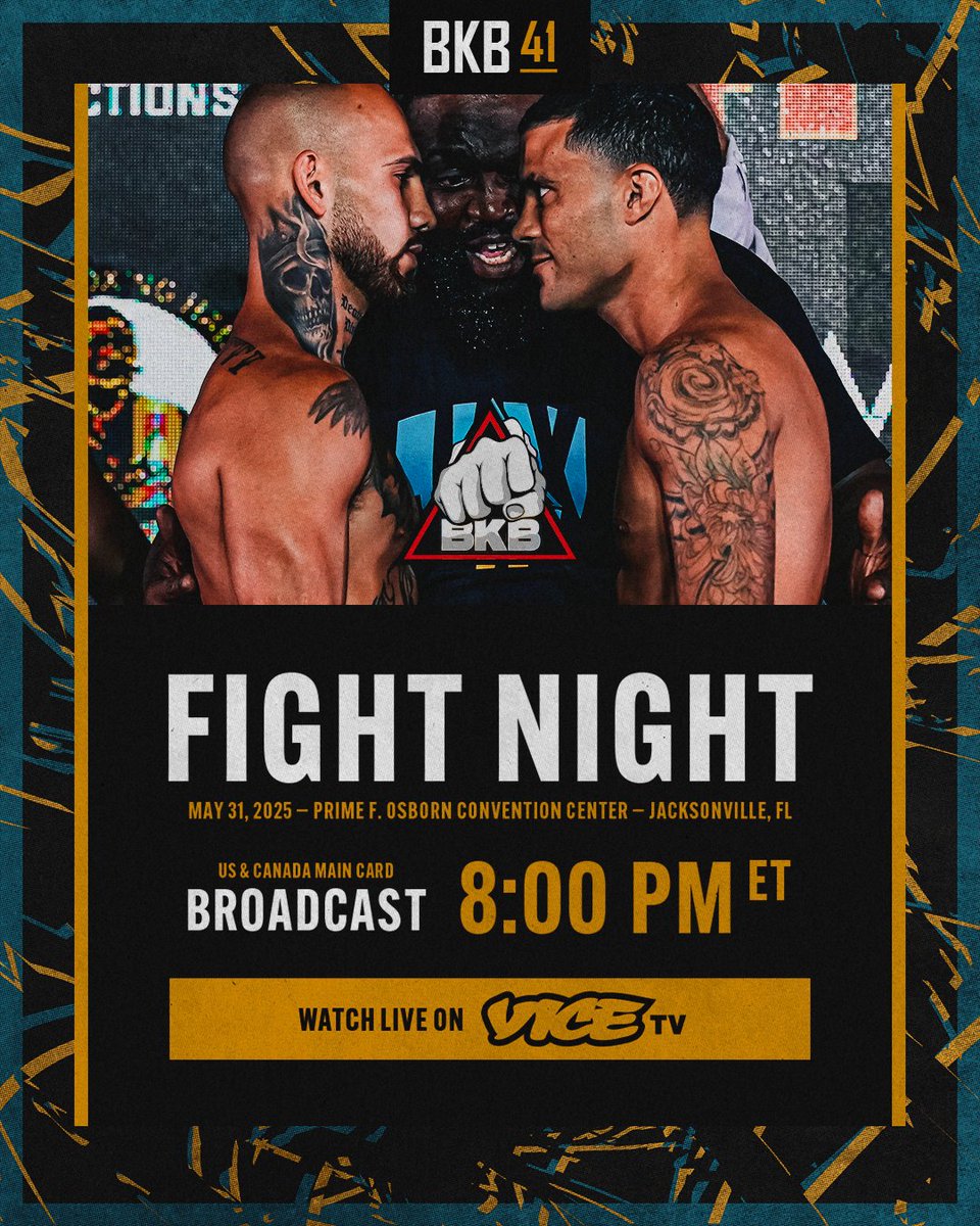 Tonight is gonna be a movie 🎥

🎟️/📺 Visit BKBBareKnuckle.com

#BKB41 #BKB #BareKnuckle