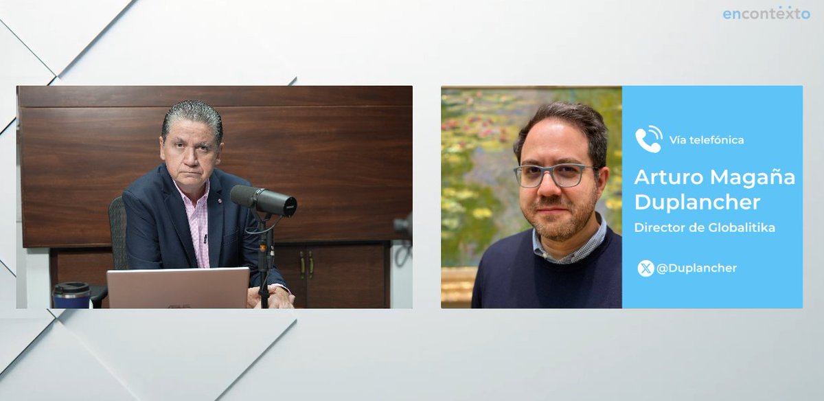 EncontextoSon's tweet photo. Ya estamos en el #ContextoInternacional, con Arturo Magaña @Duplancher, platicando sobre la última semana de Donald Trump y sobre la invitación a Claudia Sheinbaum al G7 en Canadá.
Estamos en vivo en #FB: https://t.co/xqu4zJi5D1 https://t.co/BzmV9MU6Ha