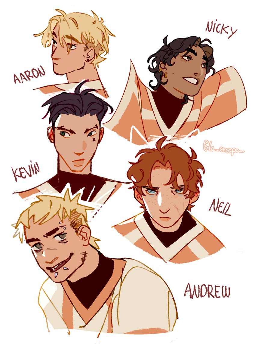 #aftg  #allforthegame my version of Nicky, Neil, Aaron, Andrew and Kevin

I hate them so much
