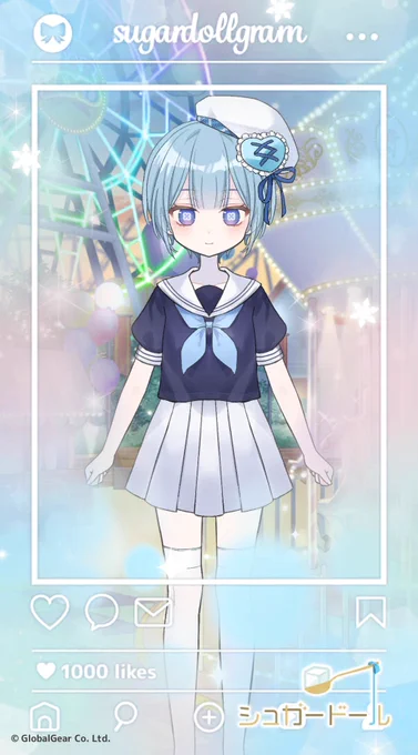 期間限定のドールちゃんを神速でお迎えしたぜ!! ↓このリンクで会いに行けるよ↓ #シュガードール #着せ替えゲーム