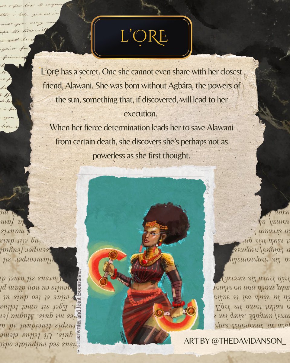 JustMarveWrites's tweet photo. CHARACTER REVEAL 💫 
Art by @nnaya_A 

#firstbornofthesun #castreveal #preorder 

https://t.co/q6iAZrfNk6 https://t.co/eEz7nFTTVf