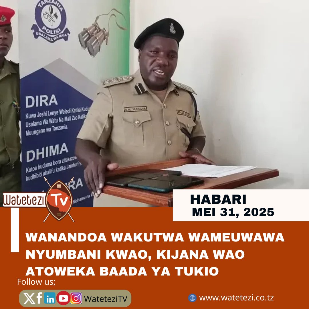 Wakazi  wa Msaranga, Manispaa ya Moshi mkoani Kilimanjaro wameingia kwenye mshtuko mkubwa kufuatia mauaji ya wanandoa wawili, Geofrey Anael Mota (60) na Blandina Felix Ngowi (53), waliouawa ndani ya nyumba yao ya kupanga usiku wa Mei 29, 2025, huku kijana wao wa kiume akitoweka