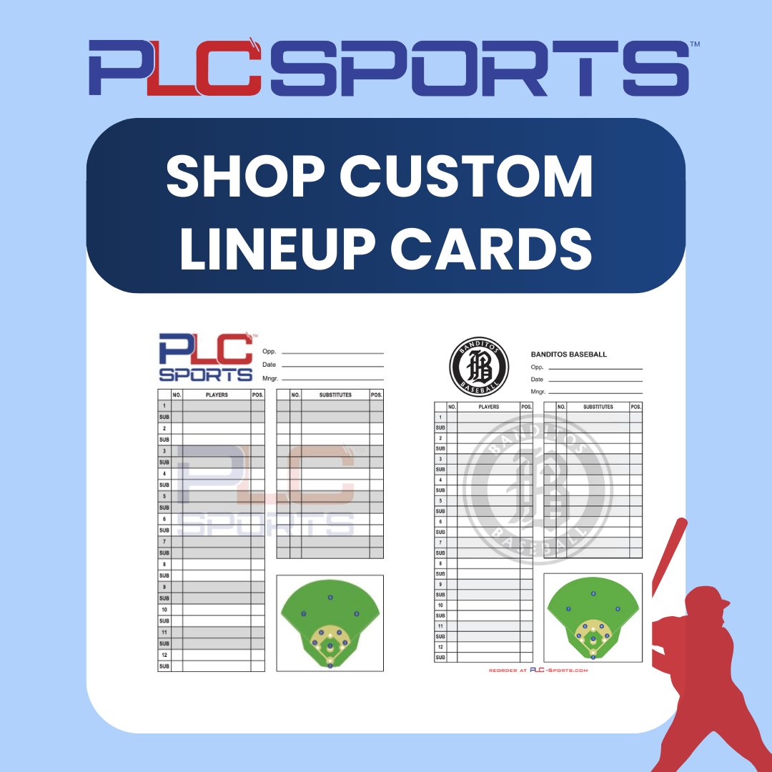PLC-Sports (@plc_lineupcards) on Twitter photo It's #baseball and #softball #Tournament Time in America! 🏆
#PLCSports wants to be your partner for everything #lineupcards #dugoutcard #rostercards!  
Show off your team spirit and branding! 
Get started and DIY your custom cards today with #PLCSports
personalizedlineupcards.com It's #baseball and #softball #Tournament Time in America! 🏆
#PLCSports wants to be your partner for everything #lineupcards #dugoutcard #rostercards!  
Show off your team spirit and branding! 
Get started and DIY your custom cards today with #PLCSports
personalizedlineupcards.com