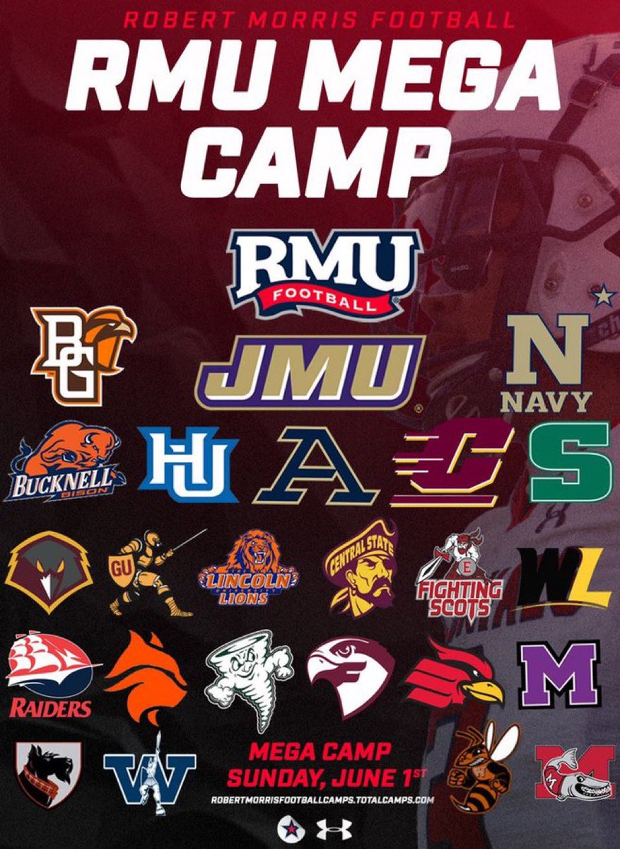 Caleb Carlisle WR-9. 2026 class (@calebcarlisle9) on Twitter photo I’ll be at RMU’s Mega Camp Sunday June 1st. I’m looking forward to competing and meeting some of the staff members of these teams!
<a href="/DJRSwework/">Darren Junior Recruiting Source LLC.</a> <a href="/itdarrengammell/">Darren Gammell</a> <a href="/mrj_nphs/">Mike Johnson</a> <a href="/PhilaFootball/">NP Quaker Football</a> <a href="/CoachFrenchFB/">John French</a> I’ll be at RMU’s Mega Camp Sunday June 1st. I’m looking forward to competing and meeting some of the staff members of these teams!
<a href="/DJRSwework/">Darren Junior Recruiting Source LLC.</a> <a href="/itdarrengammell/">Darren Gammell</a> <a href="/mrj_nphs/">Mike Johnson</a> <a href="/PhilaFootball/">NP Quaker Football</a> <a href="/CoachFrenchFB/">John French</a>