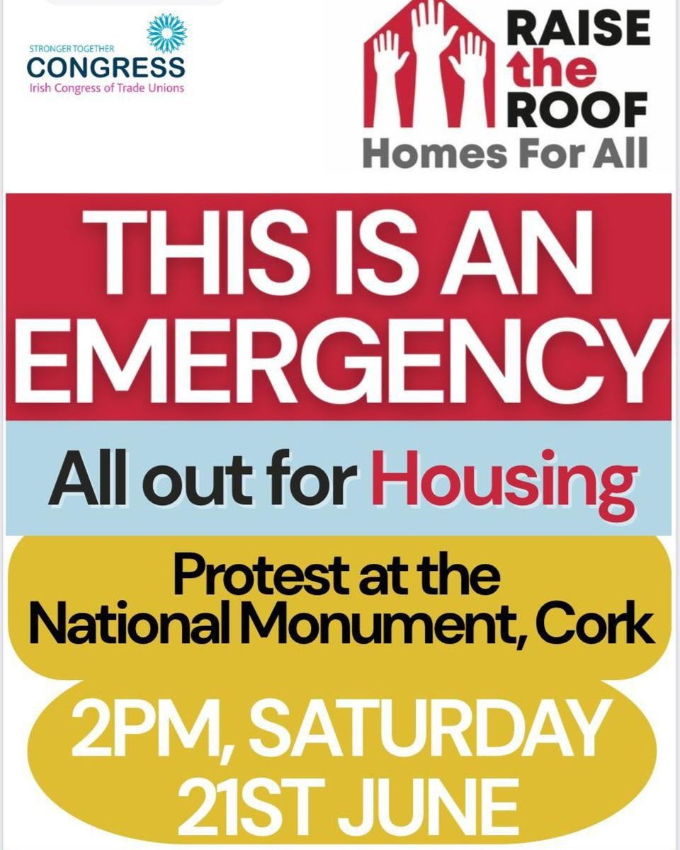 In a few short months, this government has already gone backwards on housing policy —

Defunding the hugely successful tenant-in-situ scheme. 🤯

Reviving speculator-profiting zombie SHDs. 🧟

Make yourself heard &amp; join the cross-organisation demo, Saturday, 21 June in Cork. 👏👏