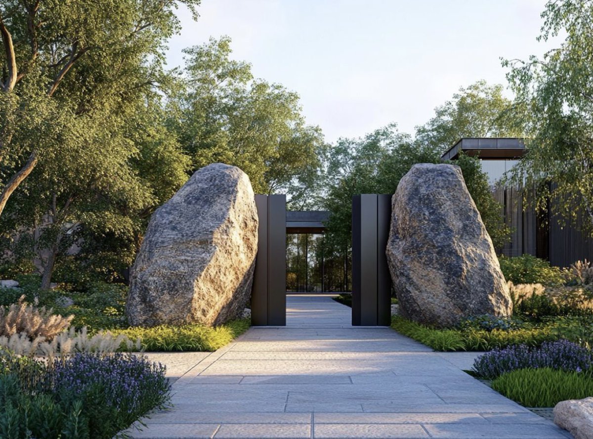 Creative &amp; effective use of 2 boulders…