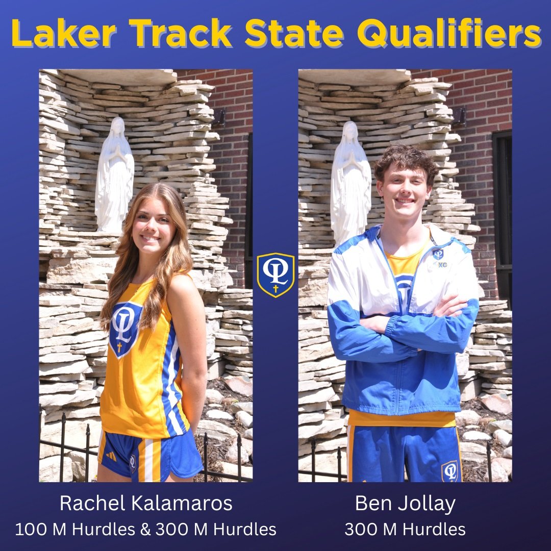 Wishing Rachel Kalamaros and Ben Jollay the best of luck as they compete at the Div. 4 Track State Finals today.