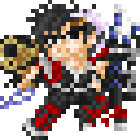 ogrewolf's tweet photo. PS2版ナムコクロスカプコン祝20周年!から数日…orz
タスク大渋滞からようやく抜けて…
ナムコクロスカプコンから主人公の有栖零児と小牟をそれぞれアイコンに。
この頃ってSLGもプレイが減ってたんですがこれは最後まできっちりプレイしましたわ。
#NamcoXCapcom #ナムコクロスカプコン #pixelart https://t.co/B063FMuL0T