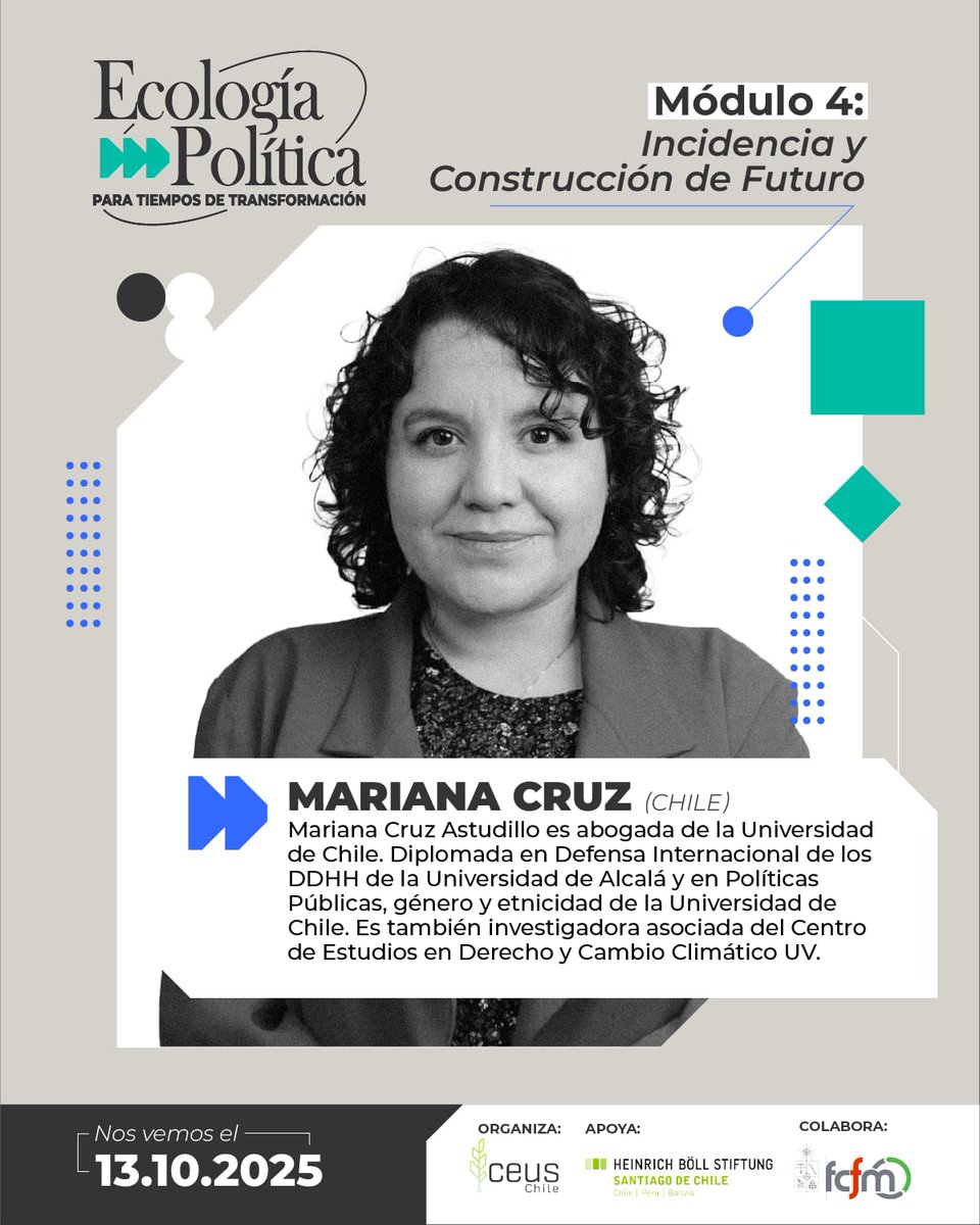 CEUS CHILE (@ceus_chile) on Twitter photo Les presentamos a expositores del módulo 4 del curso de especialización “Ecología Política para Tiempos de Transformación
Alex Sánchez Coordinador en <a href="/FundacionEcosur/">Fundación Ecosur</a>
Misle Sepúlveda Periodista especializada en medio ambiente
<a href="/marianacruza2/">Mariana</a> Directora Ejecutiva de <a href="/CEUS_Chile/">CEUS CHILE</a> Les presentamos a expositores del módulo 4 del curso de especialización “Ecología Política para Tiempos de Transformación
Alex Sánchez Coordinador en <a href="/FundacionEcosur/">Fundación Ecosur</a>
Misle Sepúlveda Periodista especializada en medio ambiente
<a href="/marianacruza2/">Mariana</a> Directora Ejecutiva de <a href="/CEUS_Chile/">CEUS CHILE</a>