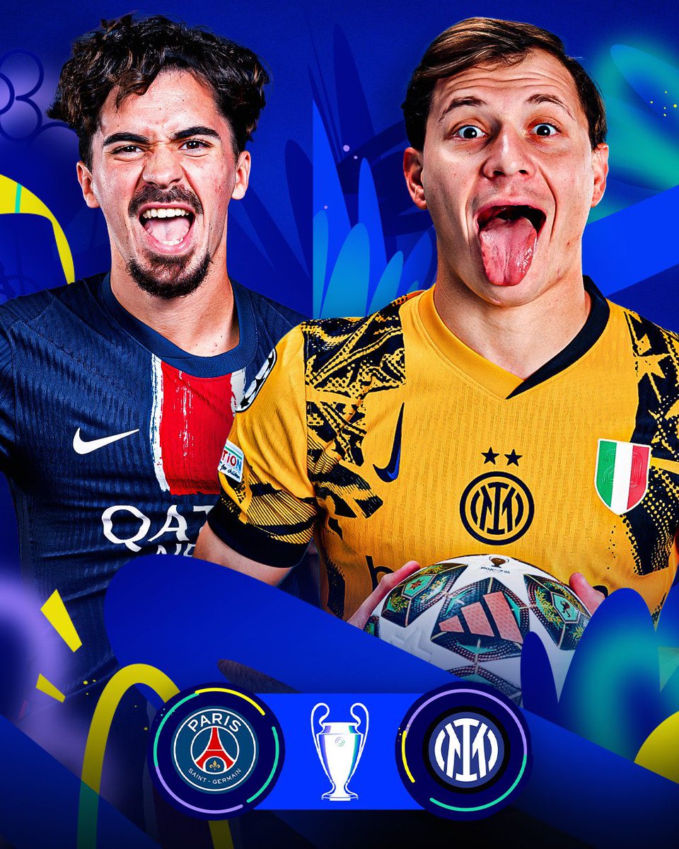 kosovarfootball's tweet image. 🇪🇺 Who’s winning the #ChampionLeague tonight? 🏆 

🔄 Inter Milan 🇮🇹 
❤️ PSG 🇫🇷

#UCLfinal
