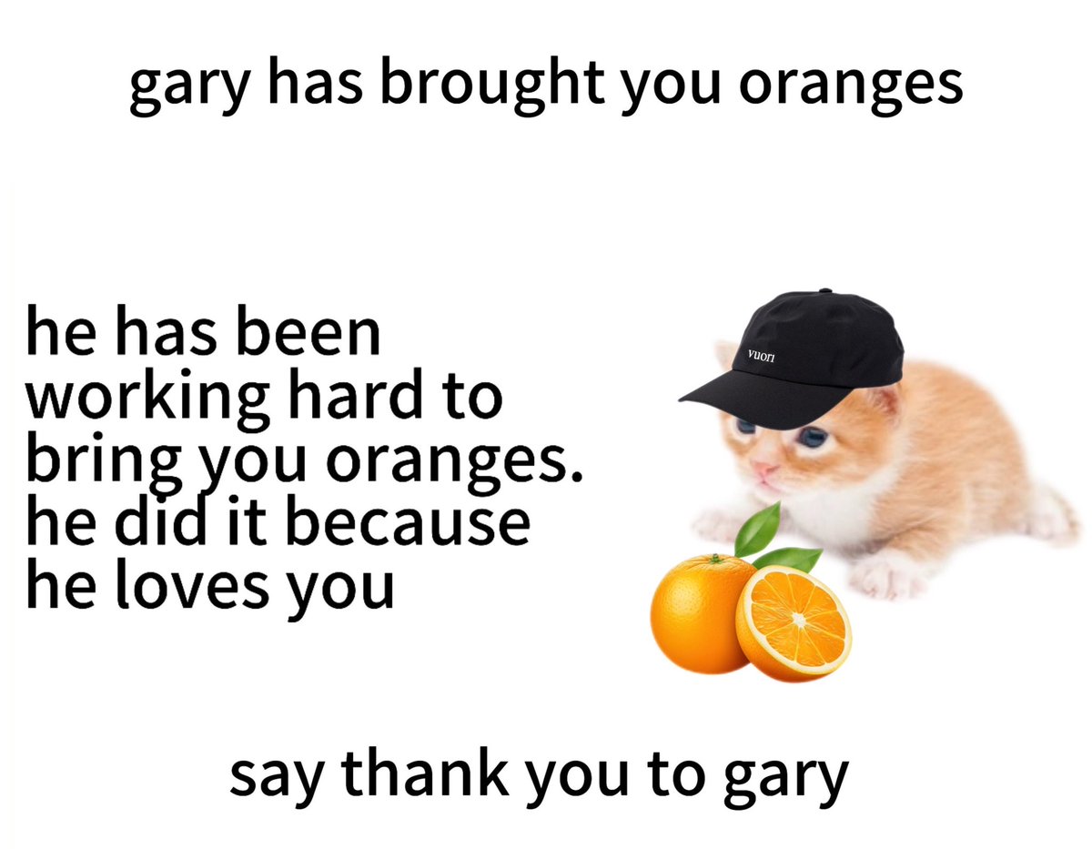thank you gary 🍊
