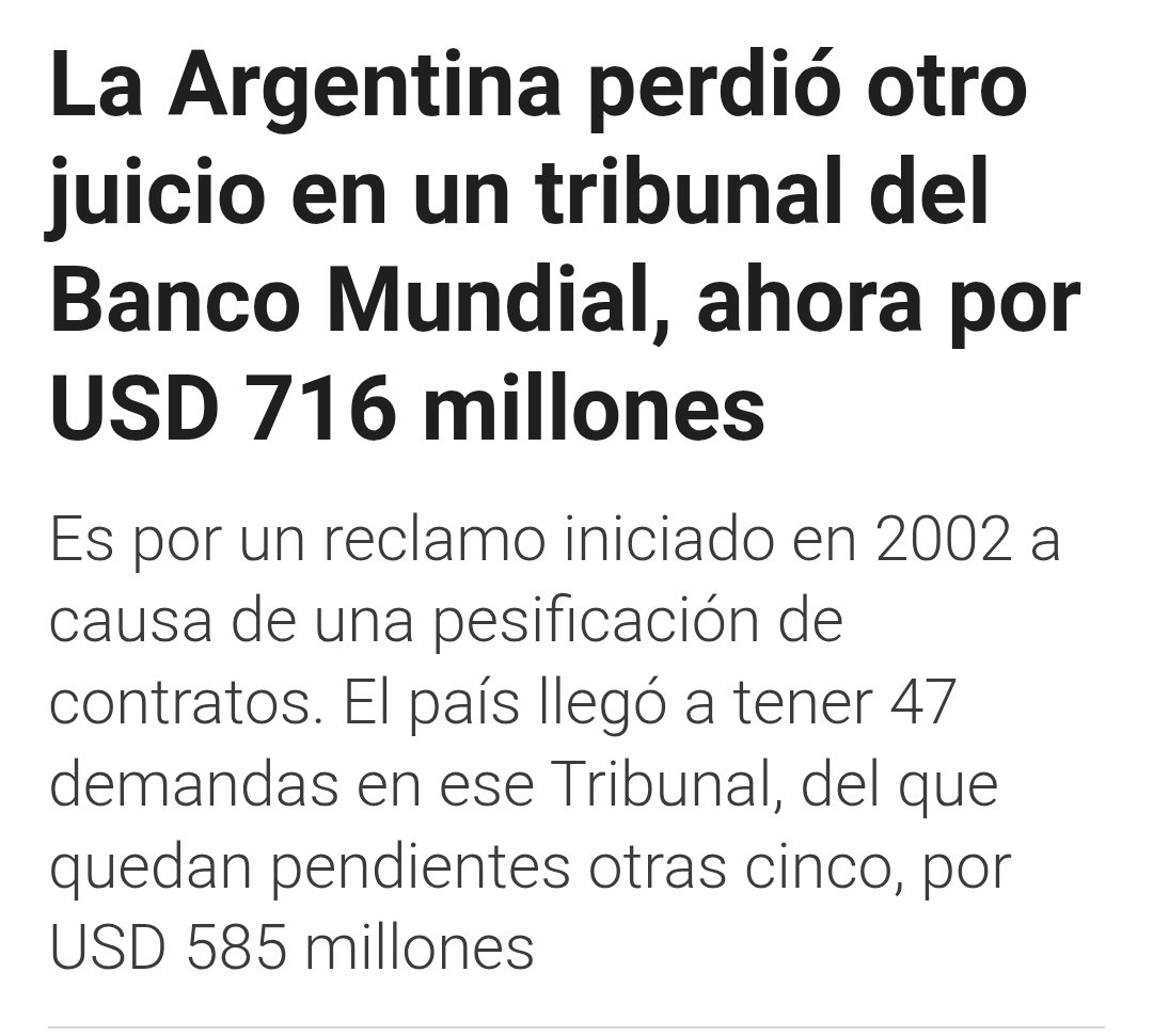 michellifede's tweet image. Otra consecuencia de aplaudir el default del 2001.  No la ponen ninguno de los que aplaudieron en el Congreso....eso seguro, pero sí los giles que creyeron que era bueno para el país. !!!!