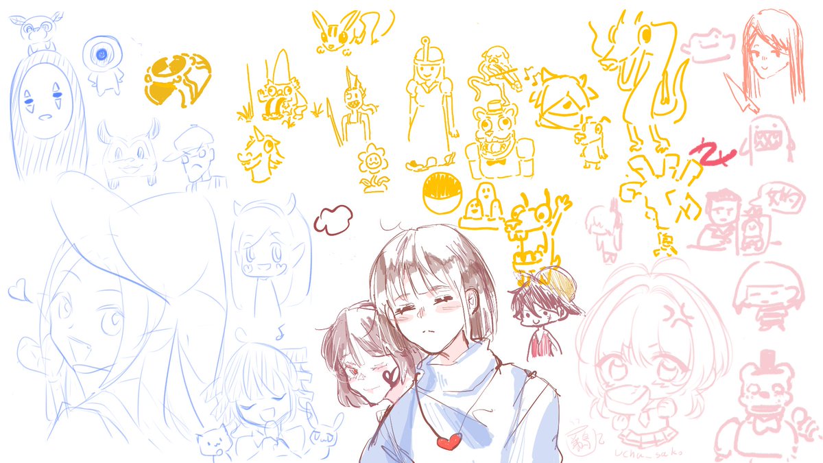 laolaozi0517's tweet photo. 謝謝大家參與這次的活動~
這次的繪師
🩵 @rain_chinchilla 
🧡 @Zendala_1984
🤎 @G_g_blu 
🩷 @Ucha_sako 
第一張的主題是童年回憶初印象
第二張是我推的角色

不知道大家可以看出哪些角色呢~

#畫中有你 https://t.co/ojzFWHgdaA
