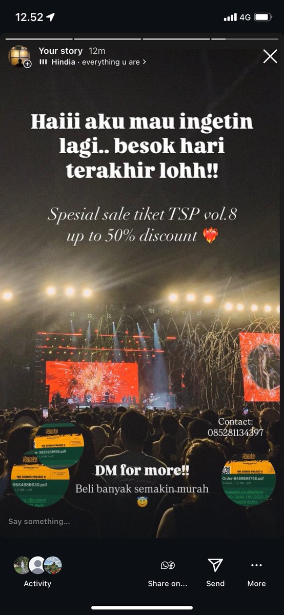 cloudsunid's tweet photo. WTS TICKET THE SOUNDS PROJECT VOL.8 🎊

Pakai data pribadi pembeli ✅
Tiket langsung masuk ke pembeli ✨
100% official dari volunteer ❤️‍🔥

Contact me: 
085281134397 (wa)
Ra.putri.o_o (ig) 
#jkt48 #lombasihir #festivalmusik #tiaraandini #thelantis #wijaya80 #juicyluicy https://t.co/hxkRNlkRMk