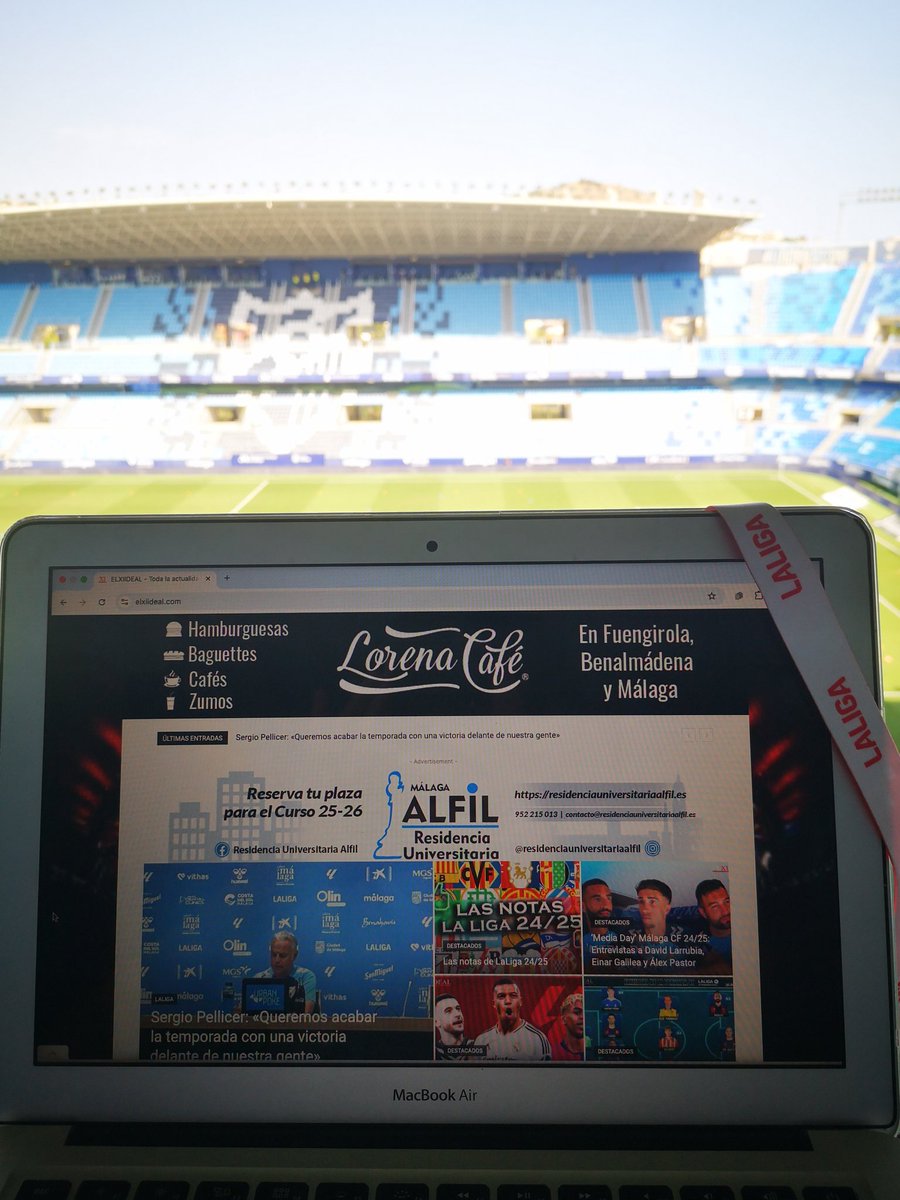 ELXIIDEAL (@elxi_ideal) on Twitter photo 🥈 <a href="/LaLiga2/">LALIGA HYPERMOTION</a> | <a href="/MalagaCF/">Málaga CF</a> 🆚 <a href="/Burgos_CF/">Burgos Club de Fútbol</a>
🏟️ <a href="/guillebermejo19/">Guillermo Bermejo</a>, @Eloy02 y <a href="/pablobenitezb/">Pablo Benítez Benítez</a> ya están en La Rosaleda para cubrir este encuentro de la 42ª jornada en la categoría de plata.
💻 La crónica, en elxiideal.com tras el partido.
#LaLigaHypermotion | #MálagaBurgosCF 🥈 <a href="/LaLiga2/">LALIGA HYPERMOTION</a> | <a href="/MalagaCF/">Málaga CF</a> 🆚 <a href="/Burgos_CF/">Burgos Club de Fútbol</a>
🏟️ <a href="/guillebermejo19/">Guillermo Bermejo</a>, @Eloy02 y <a href="/pablobenitezb/">Pablo Benítez Benítez</a> ya están en La Rosaleda para cubrir este encuentro de la 42ª jornada en la categoría de plata.
💻 La crónica, en elxiideal.com tras el partido.
#LaLigaHypermotion | #MálagaBurgosCF