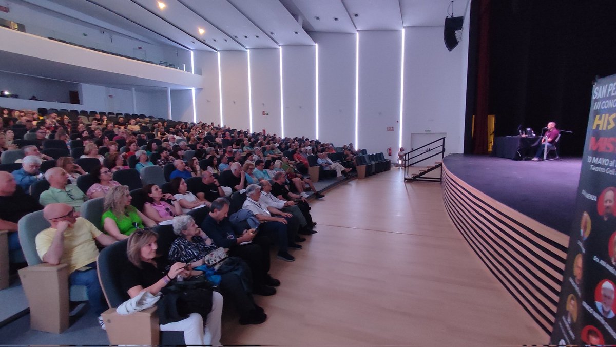 Llenazo en las sesiones vespertinas del III Congreso Nacional de Historia y Misterio de San Pedro del Pinatar
Ahora, el tecnólogo <a href="/LuisDeUriarte/">Luis De Uriarte</a> imparte su ponencia 'Las frecuencias del miedo: la ciencia detrás de lo sobrenatural'
 <a href="/JoaquinAbenza_/">Joaquin Abenza</a> <a href="/Ayto_Pinatar/">Ayuntamiento de San Pedro del Pinatar</a> <a href="/Casadelarusa93/">Museo del B.Benifayó</a>