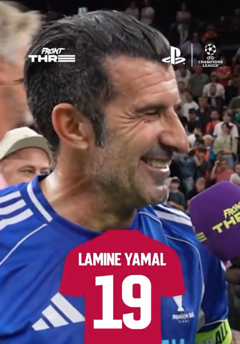 🎙️ Figo: "Best UCL player? Lamine Yamal. Ballon d’Or? If he continues to work hard like he’s doing now, then for sure — in the future."