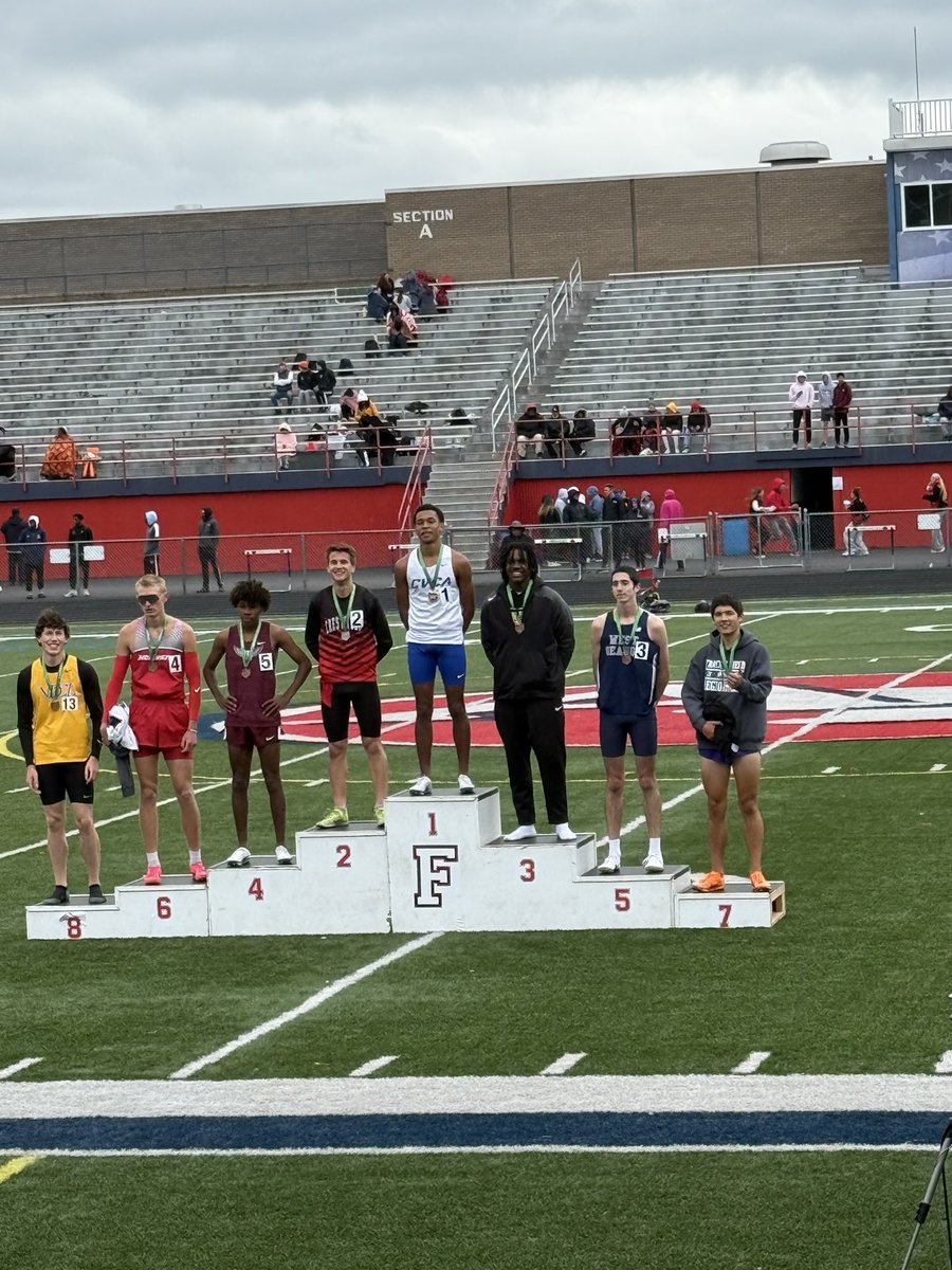 Shout out to August Schweickert who punch his ticket to the state track meet  ext weekend by placing 2nd today in the 400 at the regionals.