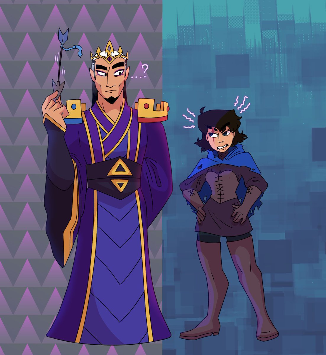 BlueNerd2's tweet photo. “Do you annoy me in every universe?”
“I hope so”
Regular Princess and MA,
And AU with Rogues and Royalty swap
#clashroyale
#clasharama #artroyale #magicarcher #princess #au #clashart https://t.co/dwPiytHcJY
