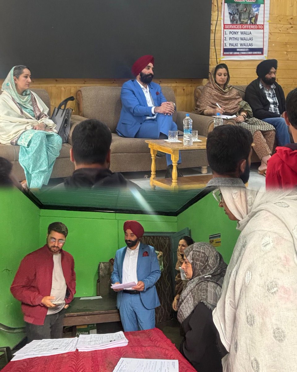 Labour Commissioner J&amp;K Charandeep Singh chaired a detailed SANJY 2025 review meeting in Ganderbal, focusing on seamless preparations for the Yatra. He also visited Kangan camp to oversee registration of service providers and timely issuance of RFID cards. #SANJY2025 #JKAdmin