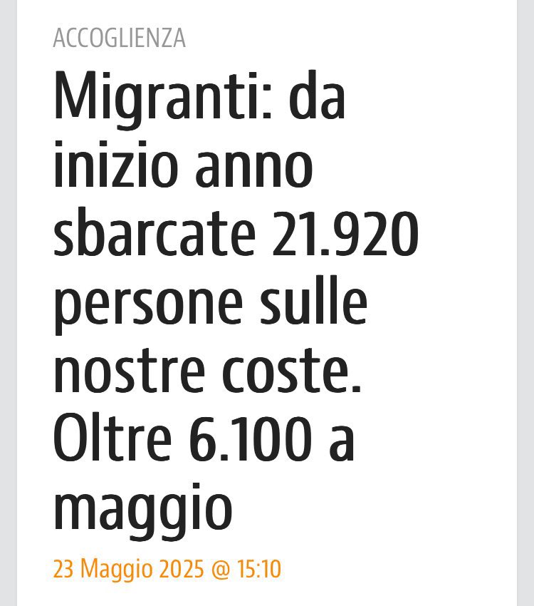 <a href="/FratellidItalia/">Fratelli d'Italia 🇮🇹</a> <a href="/GiorgiaMeloni/">Giorgia Meloni</a> Salutateci wanna sbarchi