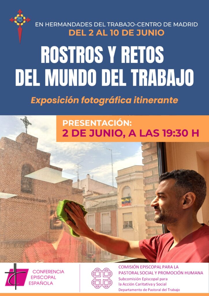 Pastoral Social Madrid (@passocialmad) on Twitter photo 30 años del doc. "La Pastoral Obrera de toda la Iglesia". EXPO “ROSTROS Y RETOS DEL MUNDO DEL TRABAJO”: pastoralsocialmadrid.com/exposicion-ros…
<a href="/PastoralObrera/">Departamento de Pastoral del Trabajo | CEE</a> de la <a href="/Confepiscopal/">ConferenciaEpiscopal</a>.
"Poner cara a los trabajadores y a retos como trabajo decente, precariedad laboral, espiritualidad del trabajo”. 30 años del doc. "La Pastoral Obrera de toda la Iglesia". EXPO “ROSTROS Y RETOS DEL MUNDO DEL TRABAJO”: pastoralsocialmadrid.com/exposicion-ros…
<a href="/PastoralObrera/">Departamento de Pastoral del Trabajo | CEE</a> de la <a href="/Confepiscopal/">ConferenciaEpiscopal</a>.
"Poner cara a los trabajadores y a retos como trabajo decente, precariedad laboral, espiritualidad del trabajo”.