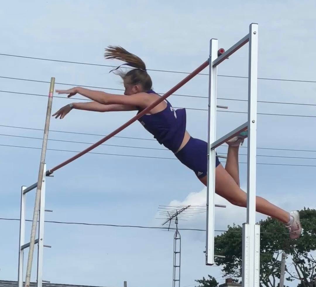 NRAthletics's tweet photo. 🎉 Congrats to Marissa Ratliff — 3x State Qualifier & 2025 D1 Port Clinton Regional Pole Vault Champion!
She’ll compete at the OHSAA State Meet on Sat, June 7 @ 3PM at Jesse Owens Stadium (OSU)!
She jumped & raced to graduation! 💜
#NRStrong #OHSAA2025 #PoleVault https://t.co/4IFPb65Pfr