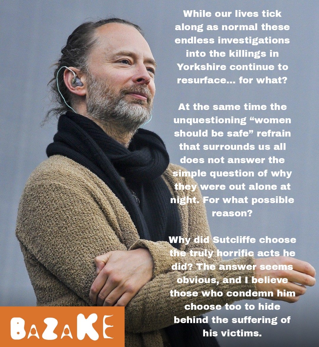 BazakeMedia's tweet image. 🚨 | SHOWBIZ: At a recent Tesco store opening in Huddersfield, Radiohead front man, Thom Yorke, was asked whether he preferred Yorskshire tea or Tetley. Having misheard the question, Yorke proceeded to call for calm heads.