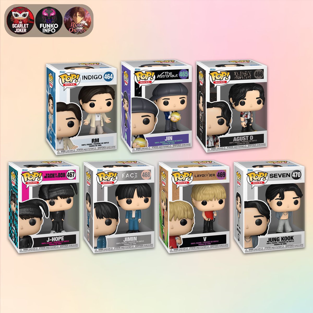 Funko POP has announced the release of new BTS Funko Pops, honoring and celebrating their solo albums released during BTS's hiatus. 

— This marks both the end of the hiatus and the start of the upcoming BTS reunion celebration.