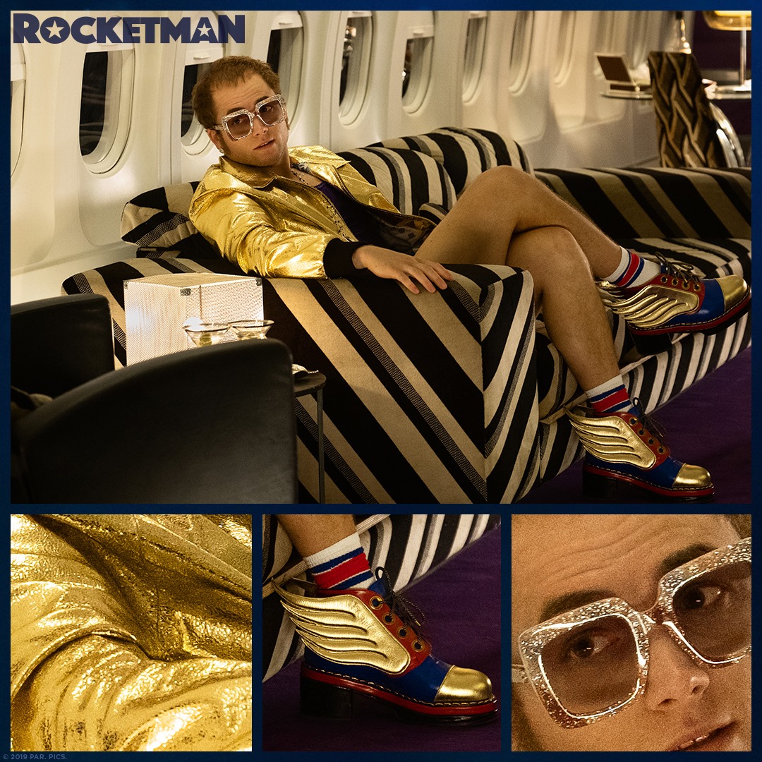 rocketmanmovie's tweet photo. It’s all in the details. 💎 Celebrate 6 years of #Rocketman with the stunning #costumes by designer Julian Day. https://t.co/bTiVtyE1g0