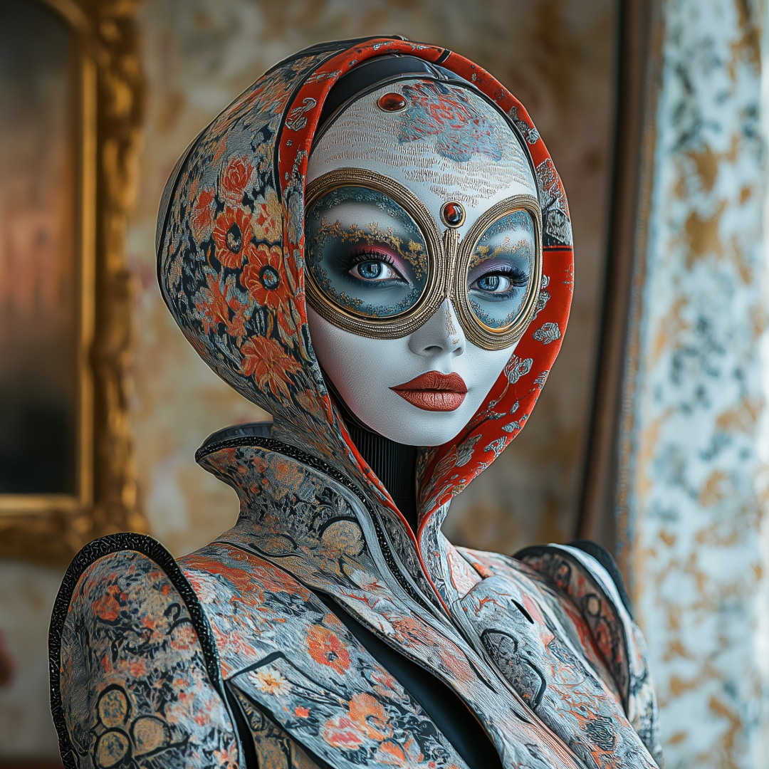 huberarts's tweet photo. The lenses help her see timelines.
Mostly she ignores them unless someone’s being smug.
Then she schedules their mistake for right after lunch.

#SurrealStyle #DigitalArtFashion #BaroqueCyberpunk #FuturisticPortrait https://t.co/gUbnxZ1FqO