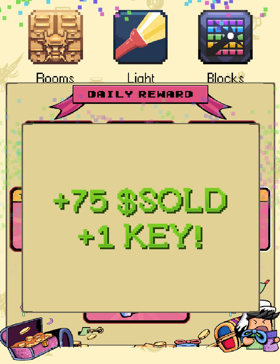 GM and happy weekend! ☀️

Today’s reward: 75 $SOLD + 1 Key

Use your key to spin the wheel and win free Solana! Claim now on UPlay before it resets 👇