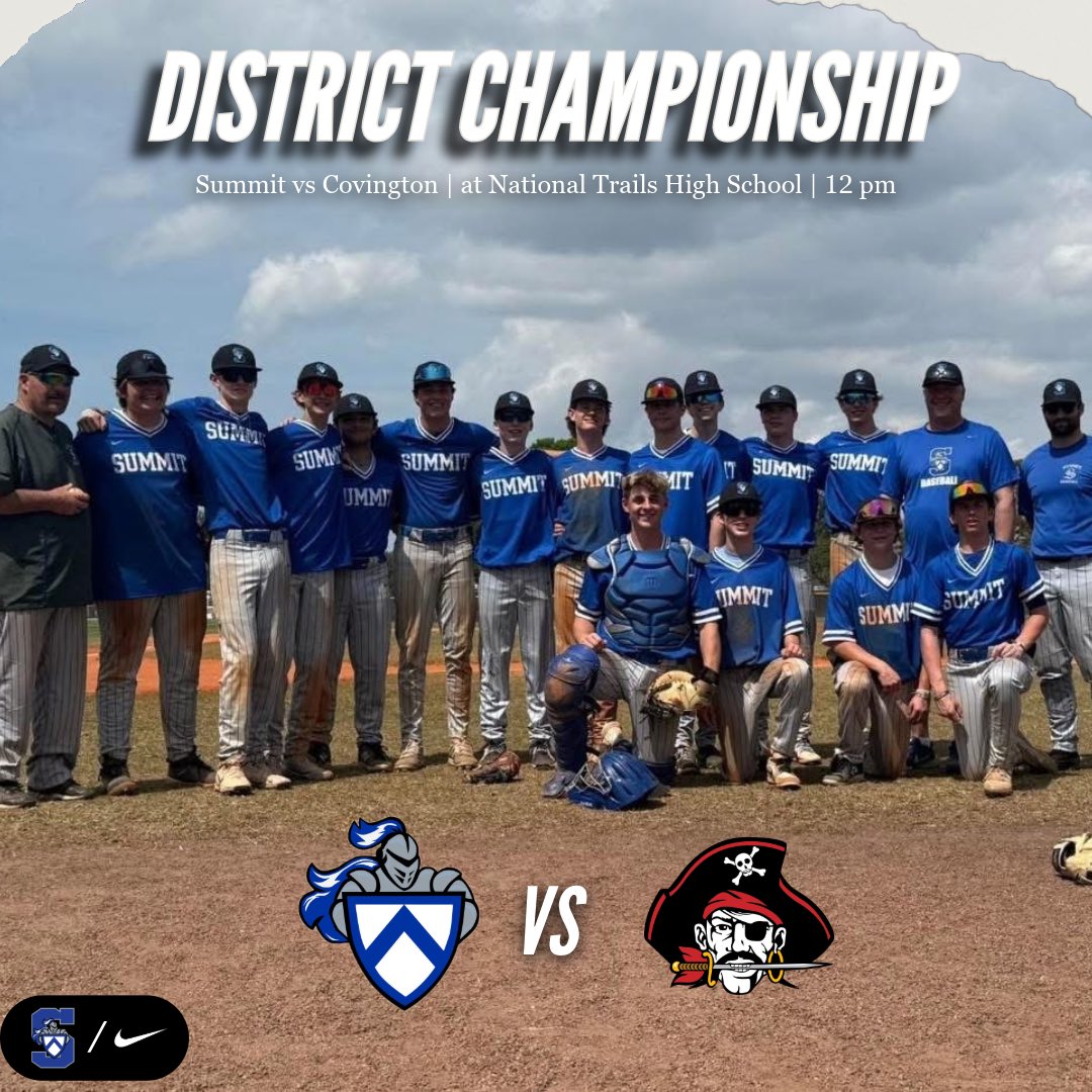 Summit Athletics (@scdathletics) on Twitter photo ๐๐๐๐๐๐ ๐๐๐๐๐๐๐๐โพ๏ธ
The Summit Silver Knights take on the Covington Buccaneers for the District Championship!
<a href="/SummitBaseball2/">Summit Baseball 2024-25</a> | #GoKnightsโ๏ธ ๐๐๐๐๐๐ ๐๐๐๐๐๐๐๐โพ๏ธ
The Summit Silver Knights take on the Covington Buccaneers for the District Championship!
<a href="/SummitBaseball2/">Summit Baseball 2024-25</a> | #GoKnightsโ๏ธ
