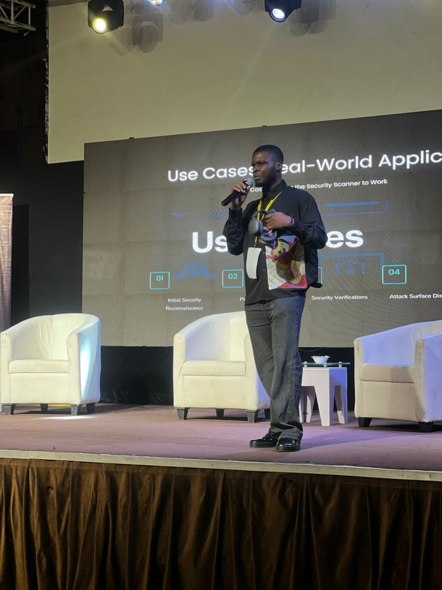 Product Spotlight: D-Scan by Team Lex!

Isaac Udumeighe takes the stage at AfricaCyberFest 2025 to showcase D-Scan, a powerful attack surface security scanner built for real-world threats. From DNS health checks to SSL/TLS security audits and IP reputation analysis, D-Scan is