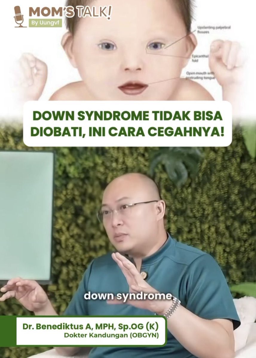 Ternyata down syndrome itu kelainan genetik dan tidak bisa diobati

mommy yang hamil &amp; mau program buat hamil, WAJIB SIMAK INI!!