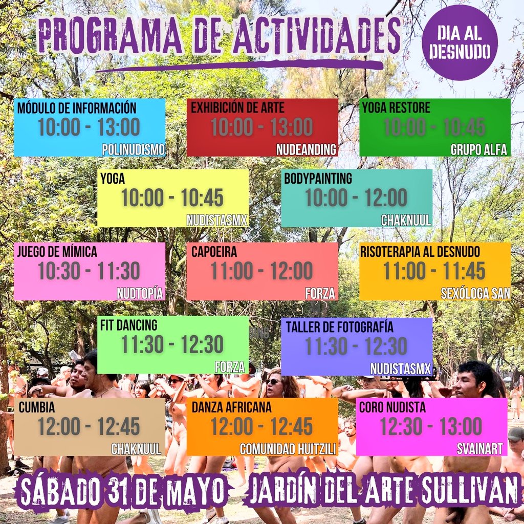 Después de la marcha, actividades, aún llegas 💜 Jardín del artes Sullivan ✨