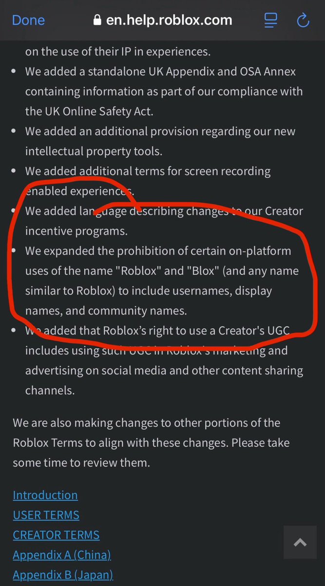 LineThePenguin's tweet photo. On June 30th, 2025 Roblox is updating their terms of service to prohibit the names “Roblox” and “Blox” in Usernames, Display Names, and Community names. They also mention “Similar Sounding names to Roblox” which could also include usernames with RBX, RBLX, ROBLX. https://t.co/0XyiXZh6zu