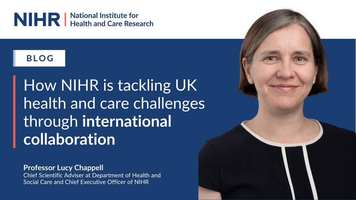 National Institute for Health and Care Research (@nihrresearch) on Twitter photo "While the UK is a global leader in clinical research, many solutions to today’s complex health challenges - such as reducing the lives lost to the biggest killers - will come from working together across borders." 🫱🏽🫲🏼🌏
📝 In her latest blog, our CEO Professor <a href="/LucyChappell2/">Lucy Chappell</a> "While the UK is a global leader in clinical research, many solutions to today’s complex health challenges - such as reducing the lives lost to the biggest killers - will come from working together across borders." 🫱🏽🫲🏼🌏
📝 In her latest blog, our CEO Professor <a href="/LucyChappell2/">Lucy Chappell</a>
