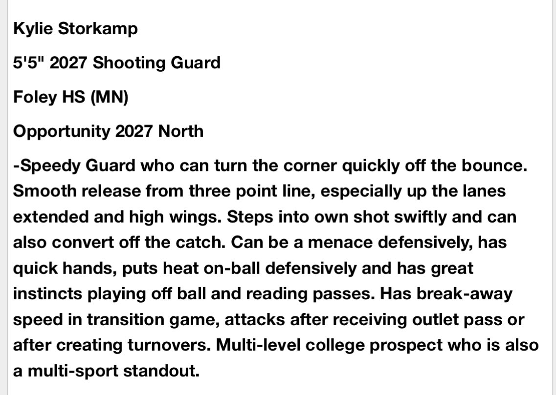 Opportunity 10 North (@opp10north) on Twitter photo We love this eval about <a href="/kylie_storkamp/">Kylie Storkamp</a> from <a href="/FiveStateHoops/">Five State Hoops</a> !! Great job Kylie and keep up the great work! Thank you for the eval for Kylie, FiveStateHoops. We love this eval about <a href="/kylie_storkamp/">Kylie Storkamp</a> from <a href="/FiveStateHoops/">Five State Hoops</a> !! Great job Kylie and keep up the great work! Thank you for the eval for Kylie, FiveStateHoops.