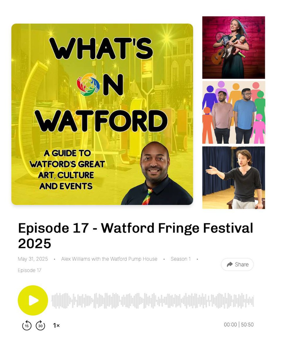 Our @watfringe podcast chat is now LIVE ✨🎧🎙️ 

I recently had the pleasure to chat with Alex Williams and some other fringe veterans - listen to us give tips, tricks and shout outs to fellow #watfringe artists ❤️  

👉 Listen here: buzzsprout.com/2216798/episod…