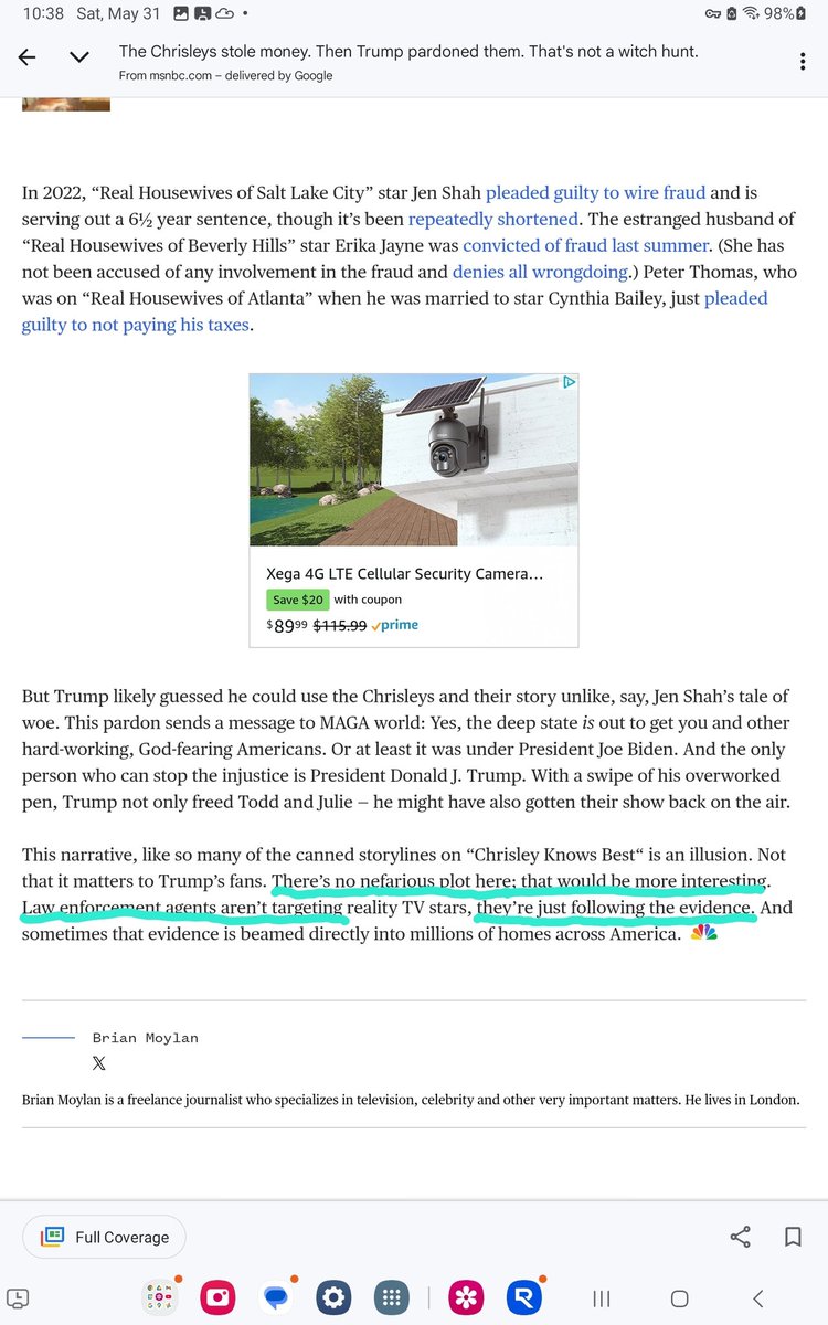 Now lets see if MSNBC sings the same tune when high ranking democratic politicians start getting charged with taking money. Remember " Its not a witch hunt, Law Enforcement is only following the evidence" Let the hypocricy begin....