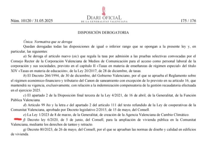 OSCAR BOLÍVAR AMO (@oscarbolivaramo) on Twitter photo Y así, con "f" de final, se acaba la mejor oportunidad de ampliar el parque público de vivienda. Política infame la de <a href="/carlos_mazon_/">Carlos Mazón</a> y sus amigos de Vox. Y así, con "f" de final, se acaba la mejor oportunidad de ampliar el parque público de vivienda. Política infame la de <a href="/carlos_mazon_/">Carlos Mazón</a> y sus amigos de Vox.