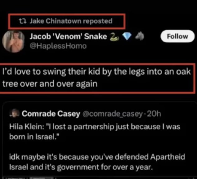AgentwwsSkinner's tweet photo. @AnisaTheGreasy Speaking of swinging remember when people tweeted this out about Ethan Klein’s kids. Any empathy for that? https://t.co/KaAhgzZtid