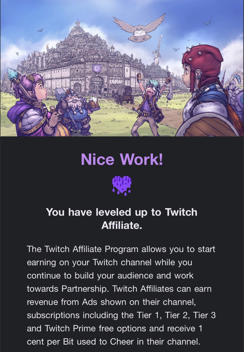 Never thought I would see this day 😤 We hit affiliate road to Partner 😤 Big shout out to <a href="/rawhzi_/">Rawhzi</a>  with raid last night appreciate you goat 🐐 shout out <a href="/MoRpH3uSYT/">Above MoRpH3uS</a> <a href="/shwayy_/">Alex ⚡️</a>  for always pulling up to the Streams and showing support and to my community I love YALL we keep moving