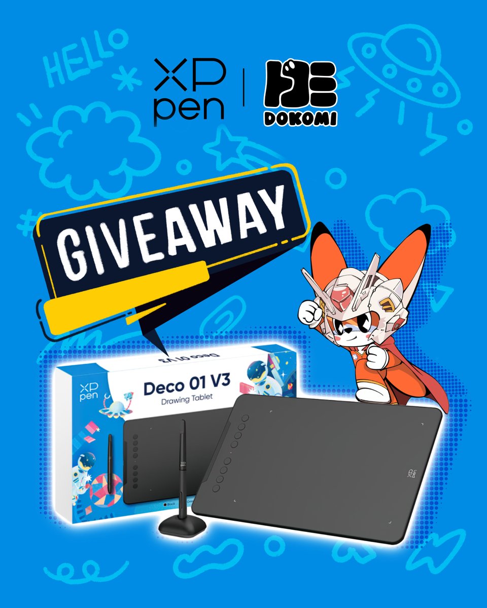 XPPen_de's tweet photo. #Giveaway 🎉 Etwas Vorfreude auf die #Dokomi2025! Gewinne mit etwas Glück 1x #Deco01V3!

💥Folge @XPPen_de 
💥Like &amp; Retweet
💥Verrate uns, welches Modell du am liebsten testest

✔ Ende am 12.06
✔ Versand nur innerhalb der EU &amp; UK
✔ Das Gewinnspiel findet auf IG&amp;TW statt. https://t.co/aL0d4AJYH8