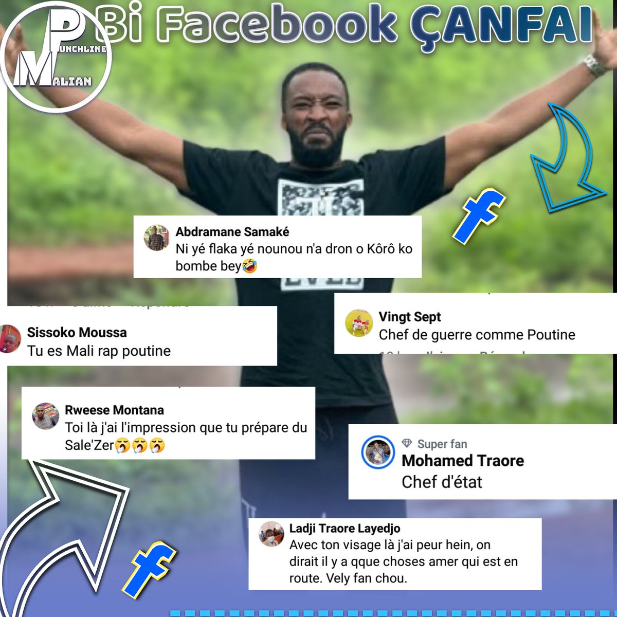 #Bi_Facebookçanfê 🤳🏻 : ON DIRAIT LE PR EST... ET SES FAN'S ONT DÉJÀ SENTIS QUELQUES CHOSES 🔥

#MALIANPUNCHLINE #punche223 #malirap #2btoking