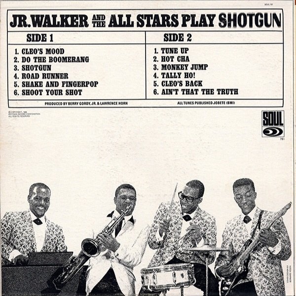 groovyhistory's tweet photo. May 31, 1965 - Shotgun, the debut album from Jr. Walker And The All Stars, is released on the Soul label... https://t.co/hBsRn0qatq #todayinhistory #historylovers #americanhistory #history #musichistory #jrwalker #shotgun #jrwalkerandtheallstars https://t.co/LA8wP1THZ7