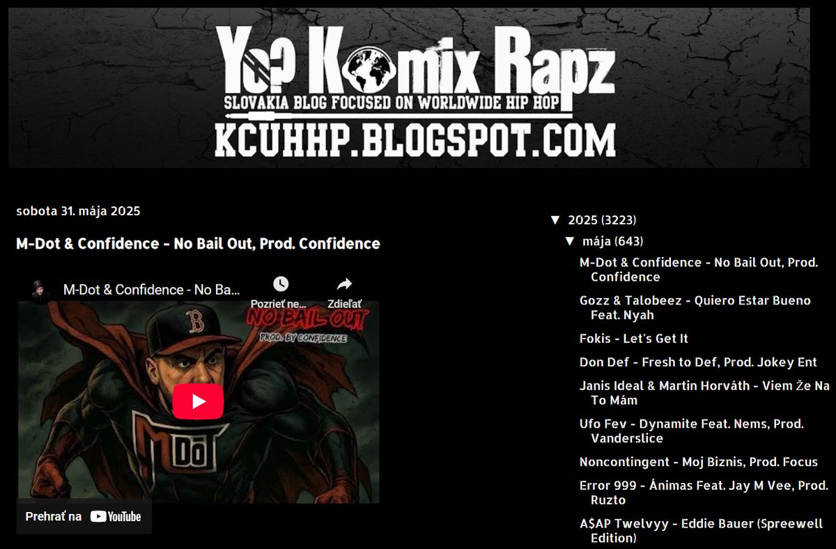 New Audio
M-Dot &amp; Confidence - No Bail Out, Prod. Confidence kcuhhp.blogspot.com/2025/05/m-dot-…